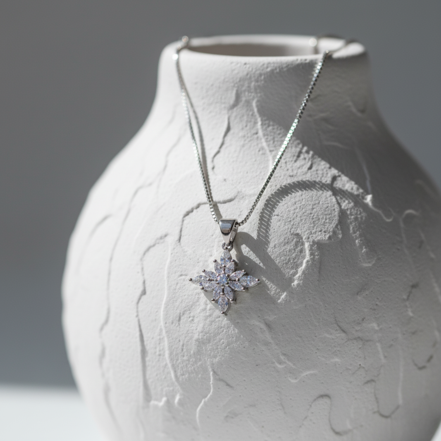 Astra Marquise Crystal Cluster Necklace