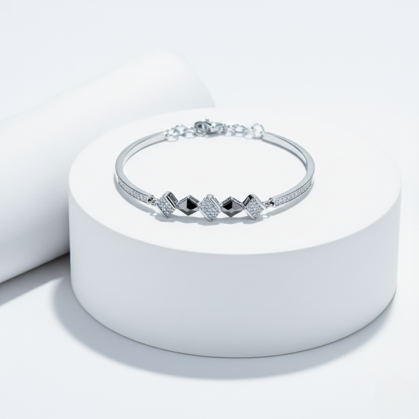 Geo Spike Bangle Bracelet