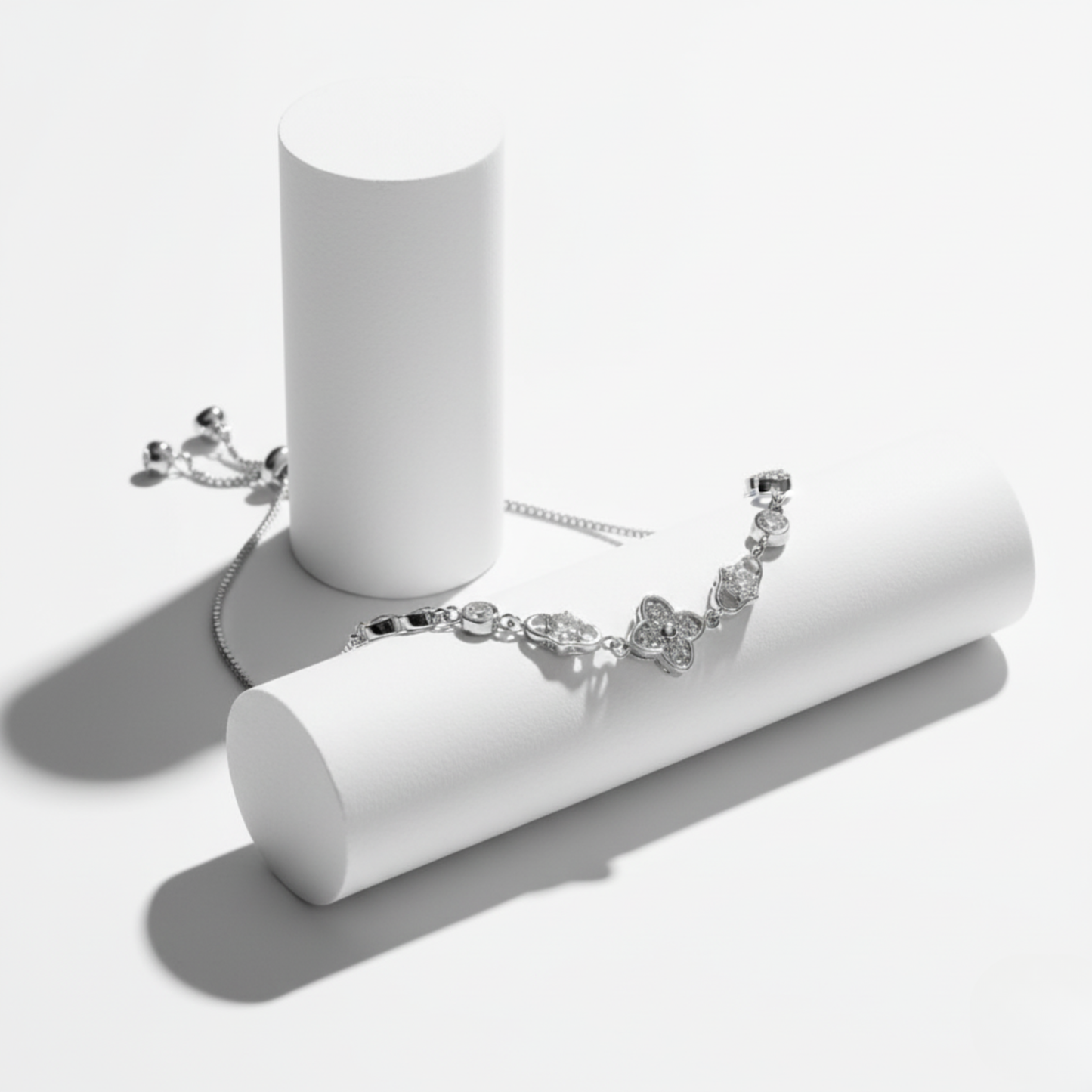 Pavé Clover Infinity Bolo Bracelet