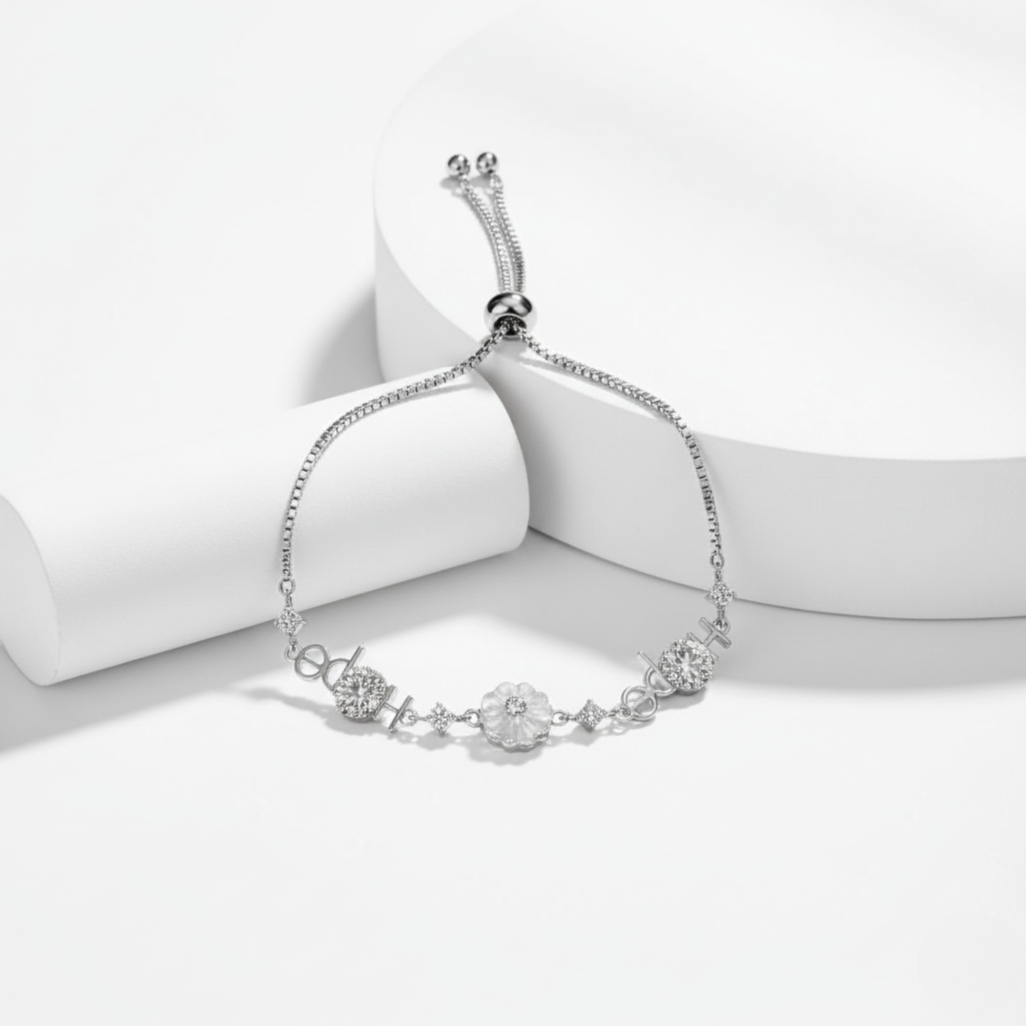 Dahlia Petal Bloom Bolo Bracelet