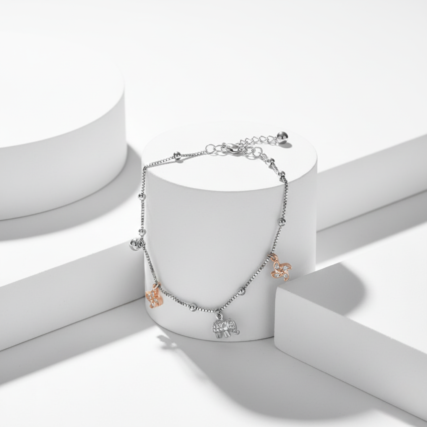 Lucky Charm Mixed-Tone Bracelet