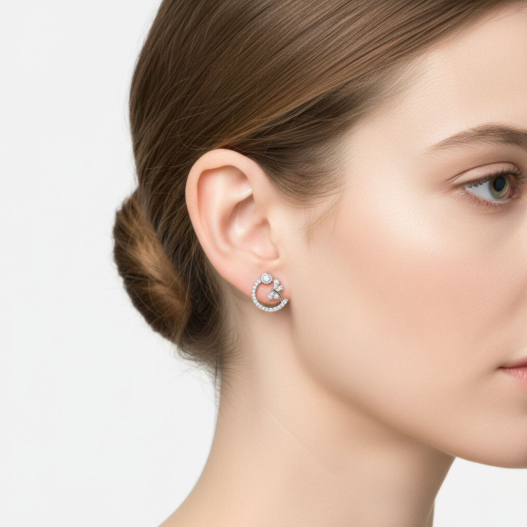 Lunar Embrace Sparkle Studs