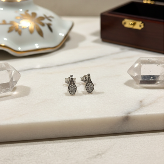 Luminous Teardrop Pave Studs