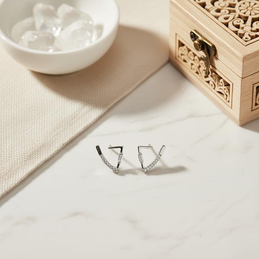 Modern Chevron Bar Studs