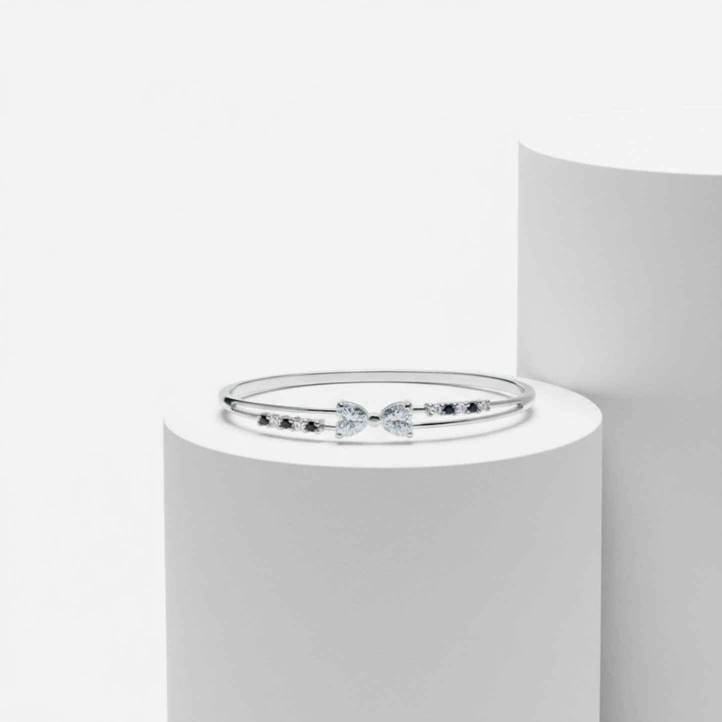 Dual-Tone Bow Rigid Bracelet