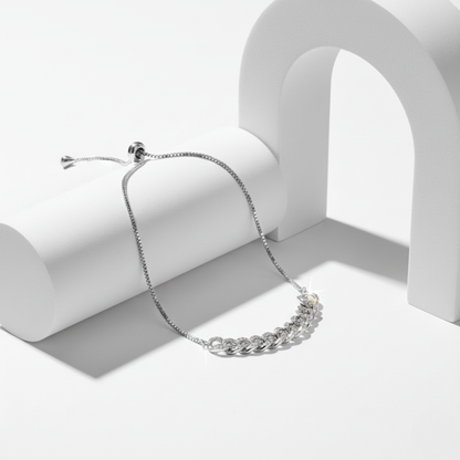 Pavé Link Modern Bolo Bracelet