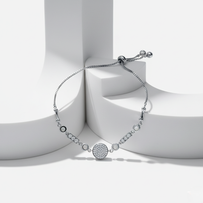 Art Deco Cluster Bolo Bracelet