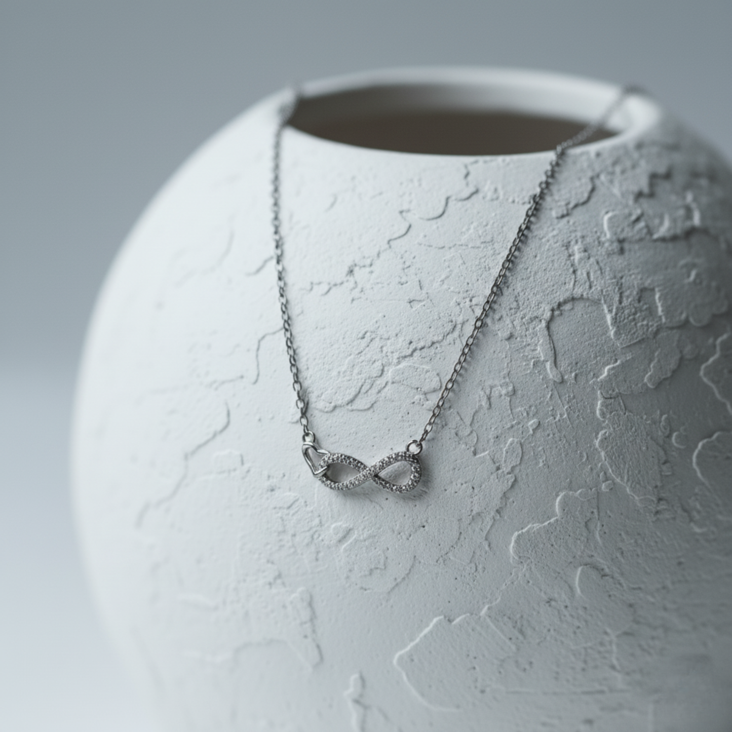 Everlasting Pavé Infinity Symbol Necklace