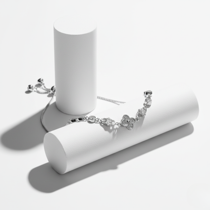 Pavé Clover Infinity Bolo Bracelet