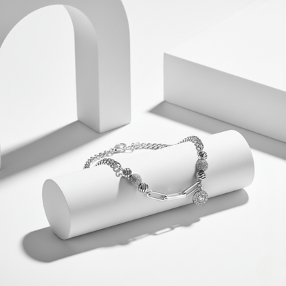 Mixed Chain Dangle Charm Bracelet