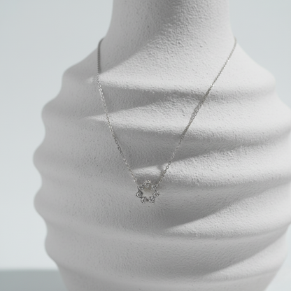Geometric Starburst Minimalist Necklace