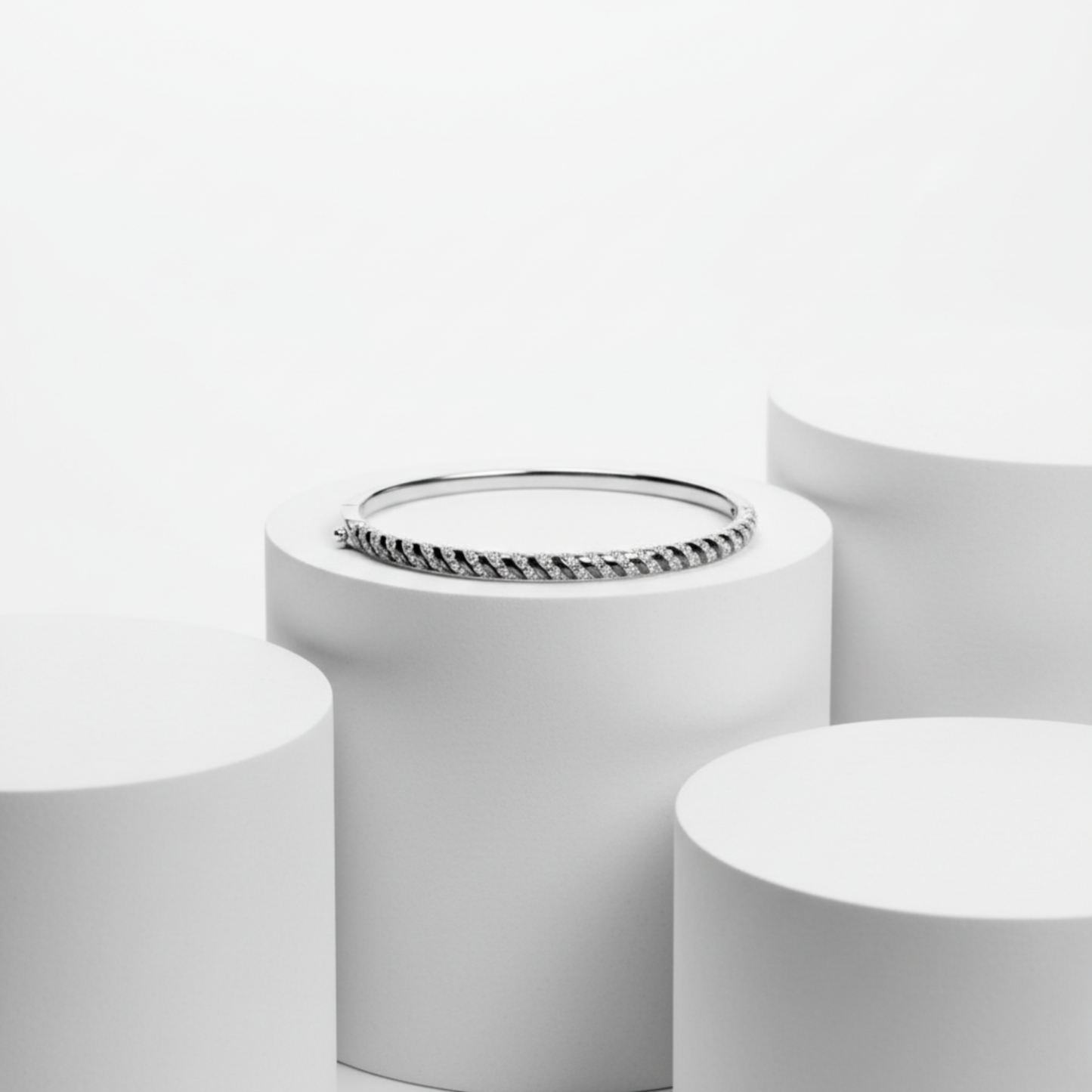 Diamond Helix Duet Rigid Bracelet