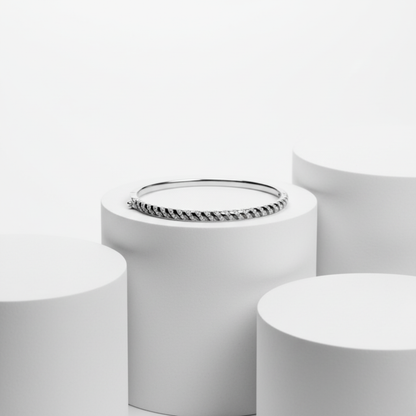 Diamond Helix Duet Rigid Bracelet