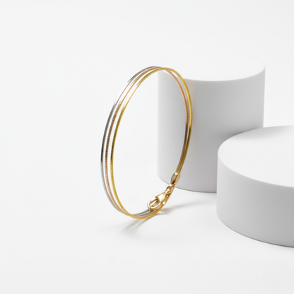 Tricolor Liquid Snake Bracelet