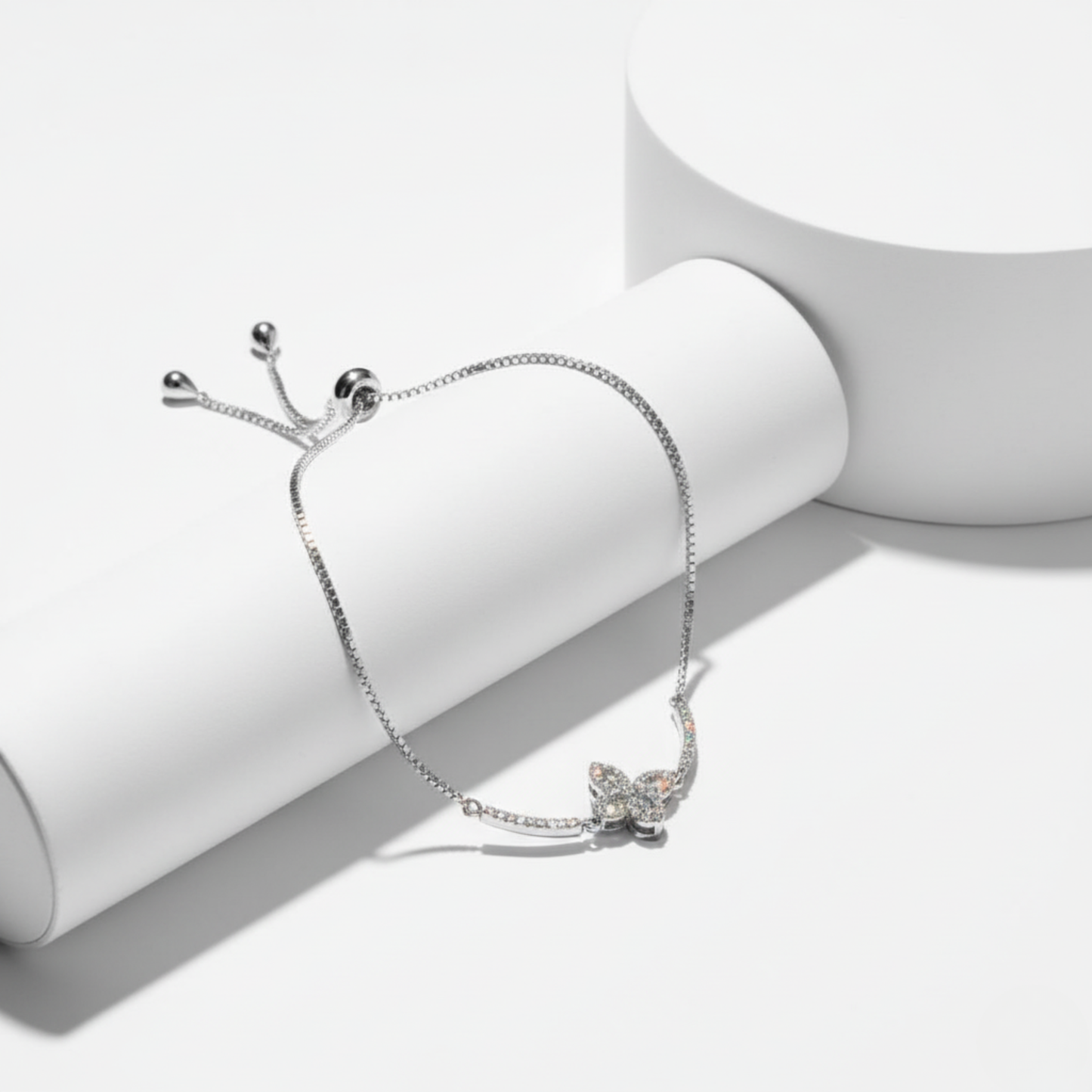 Pavé Butterfly Wish Bolo Bracelet