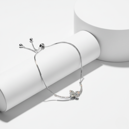 Pavé Butterfly Wish Bolo Bracelet
