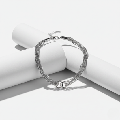 Intertwined Multi-Chain Link Bracelet