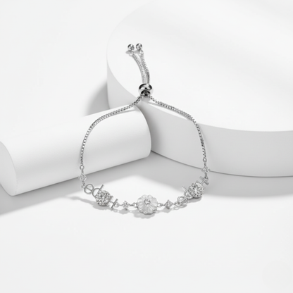 Dahlia Petal Bloom Bolo Bracelet