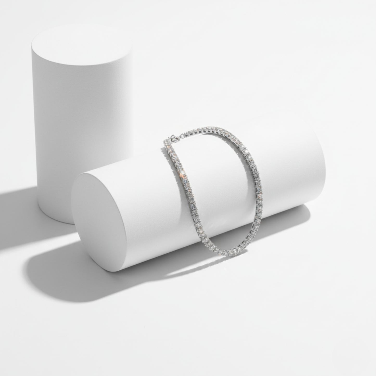 Square Cut Eternity Line Bracelet