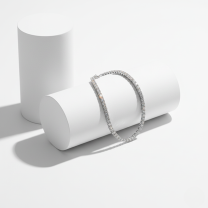 Square Cut Eternity Line Bracelet