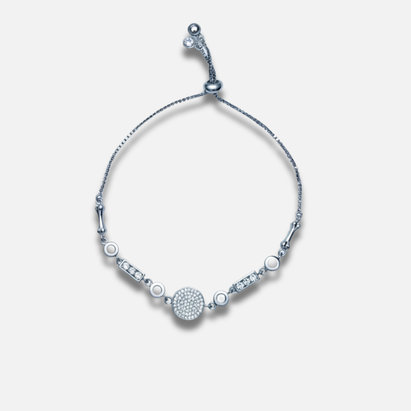 Art Deco Cluster Bolo Bracelet