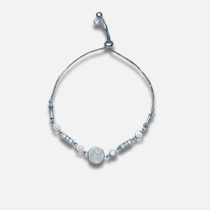 Art Deco Cluster Bolo Bracelet