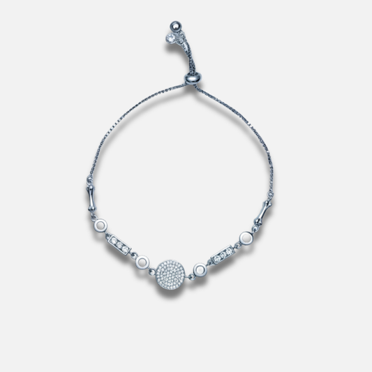 Art Deco Cluster Bolo Bracelet