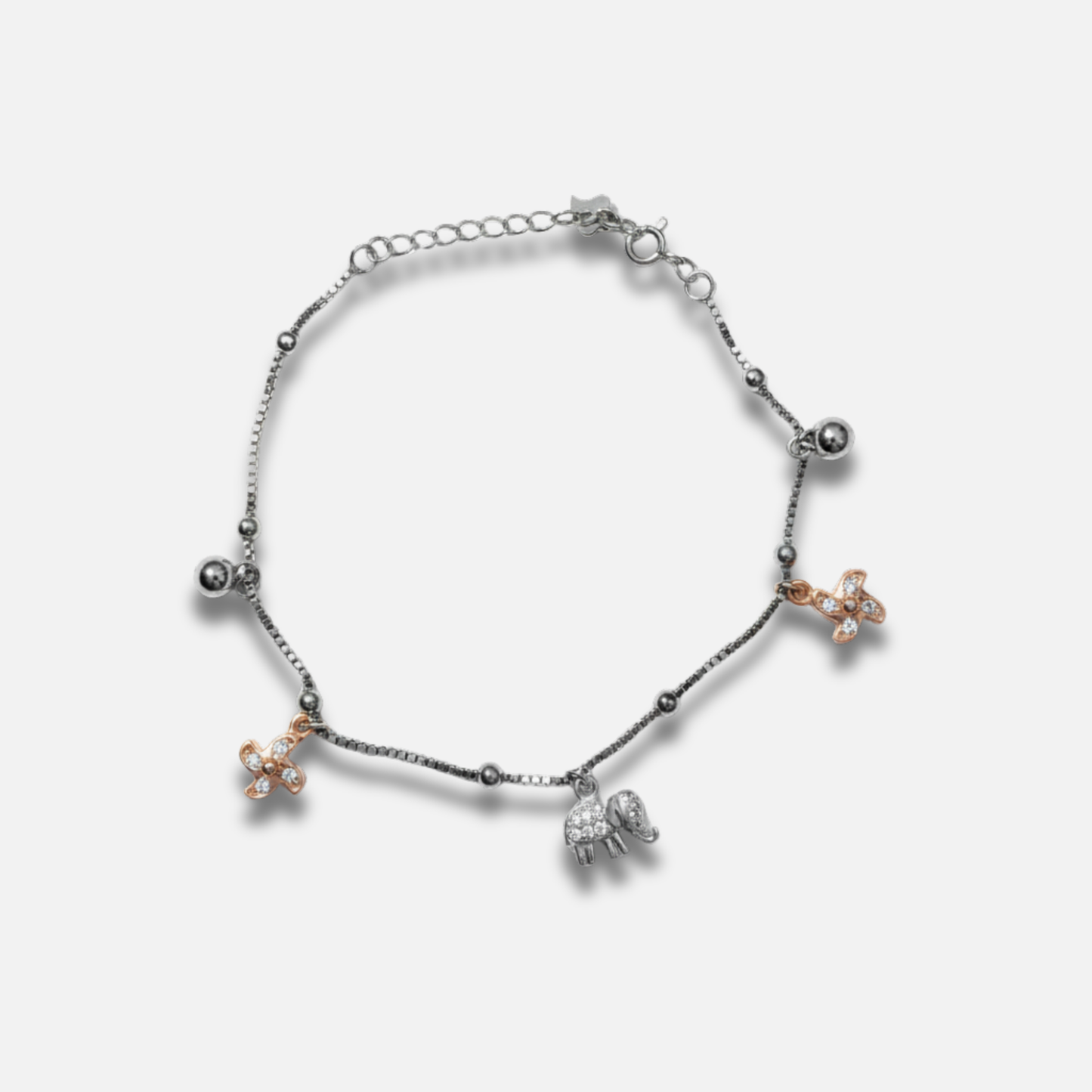 Lucky Charm Mixed-Tone Bracelet