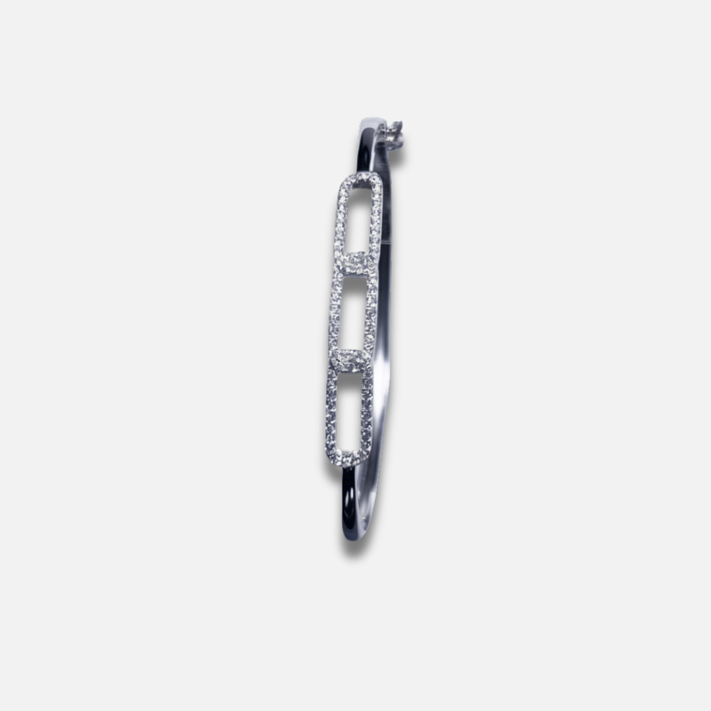 Luxe Pave Link Rigid Bracelet