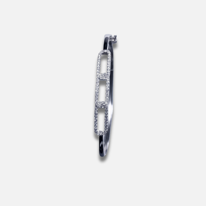 Luxe Pave Link Rigid Bracelet