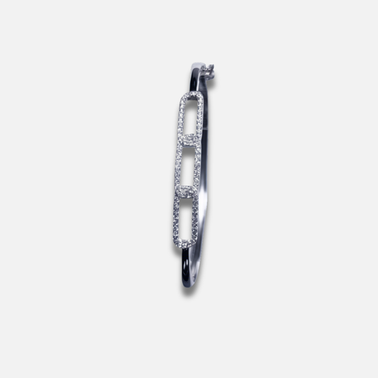 Luxe Pave Link Rigid Bracelet