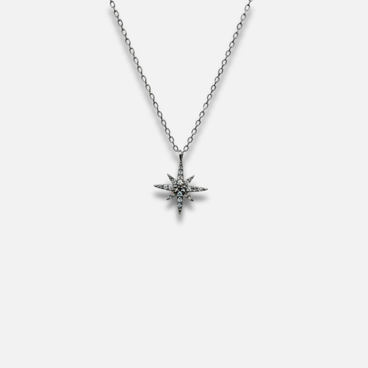 Radiant Pavé Starburst Necklace