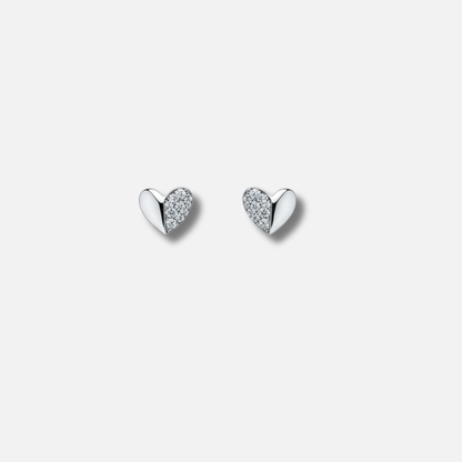 Radiant Love Heart Studs