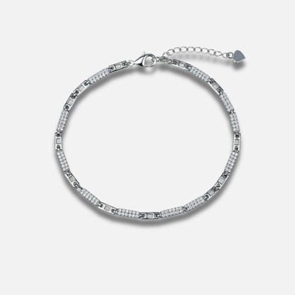Pavé Line Link Chain Bracelet