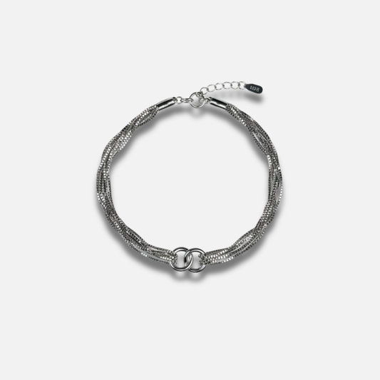 Intertwined Multi-Chain Link Bracelet