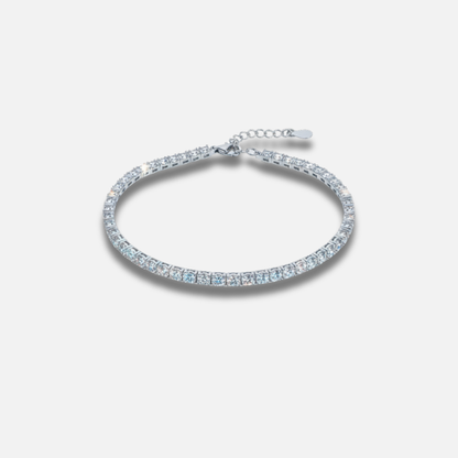 Square Cut Eternity Line Bracelet