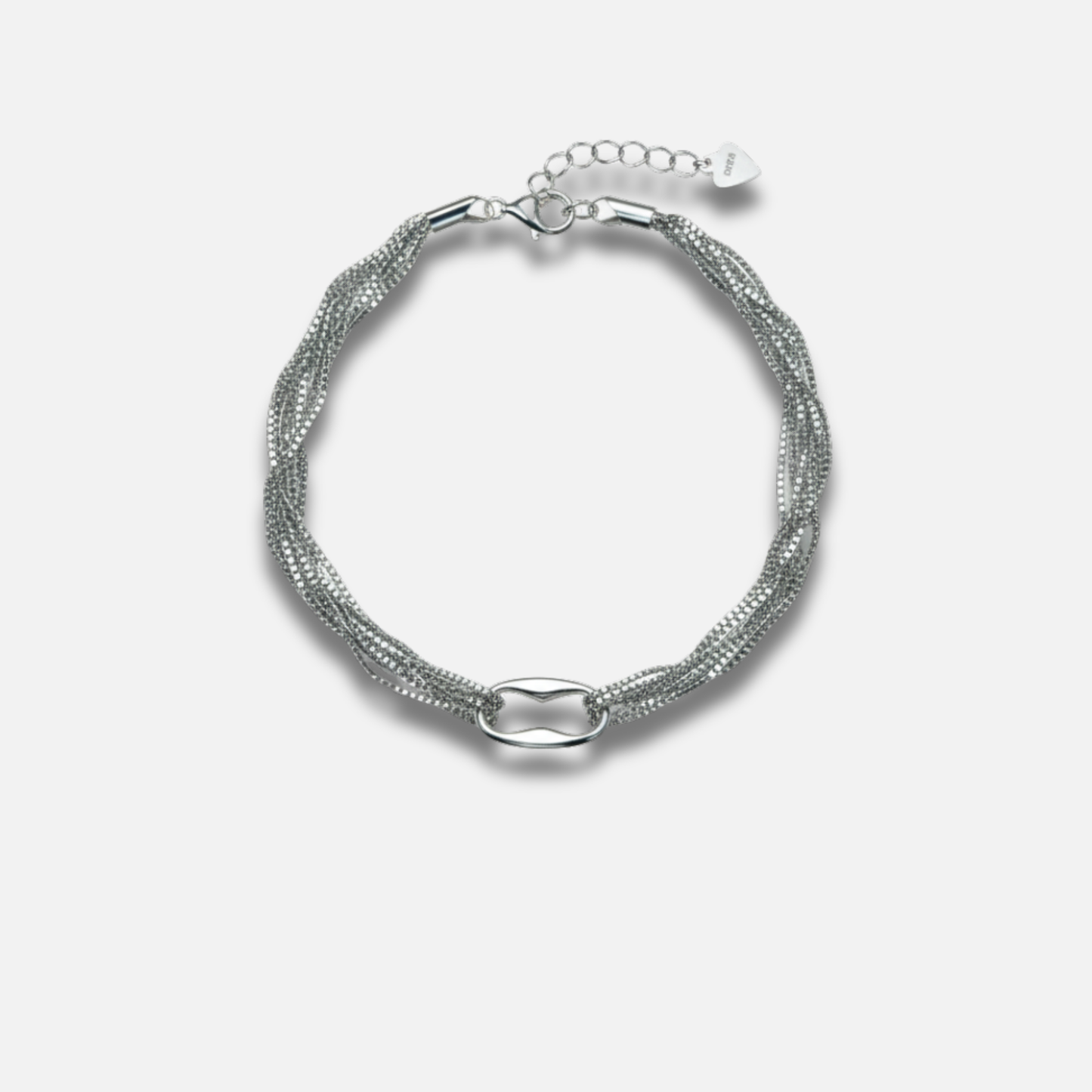 Woven Multi-Chain Focal Bracelet