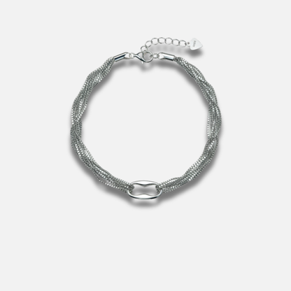 Woven Multi-Chain Focal Bracelet
