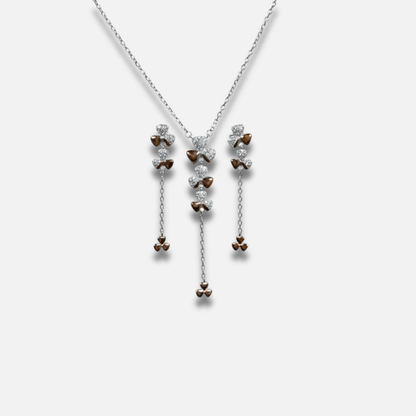 Two-Tone Clover Cascade Drop Set