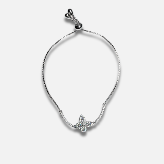 Pavé Butterfly Wish Bolo Bracelet