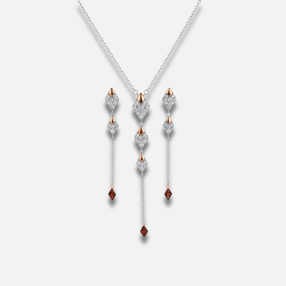 Diamond Cascade Two-Tone Drop Set