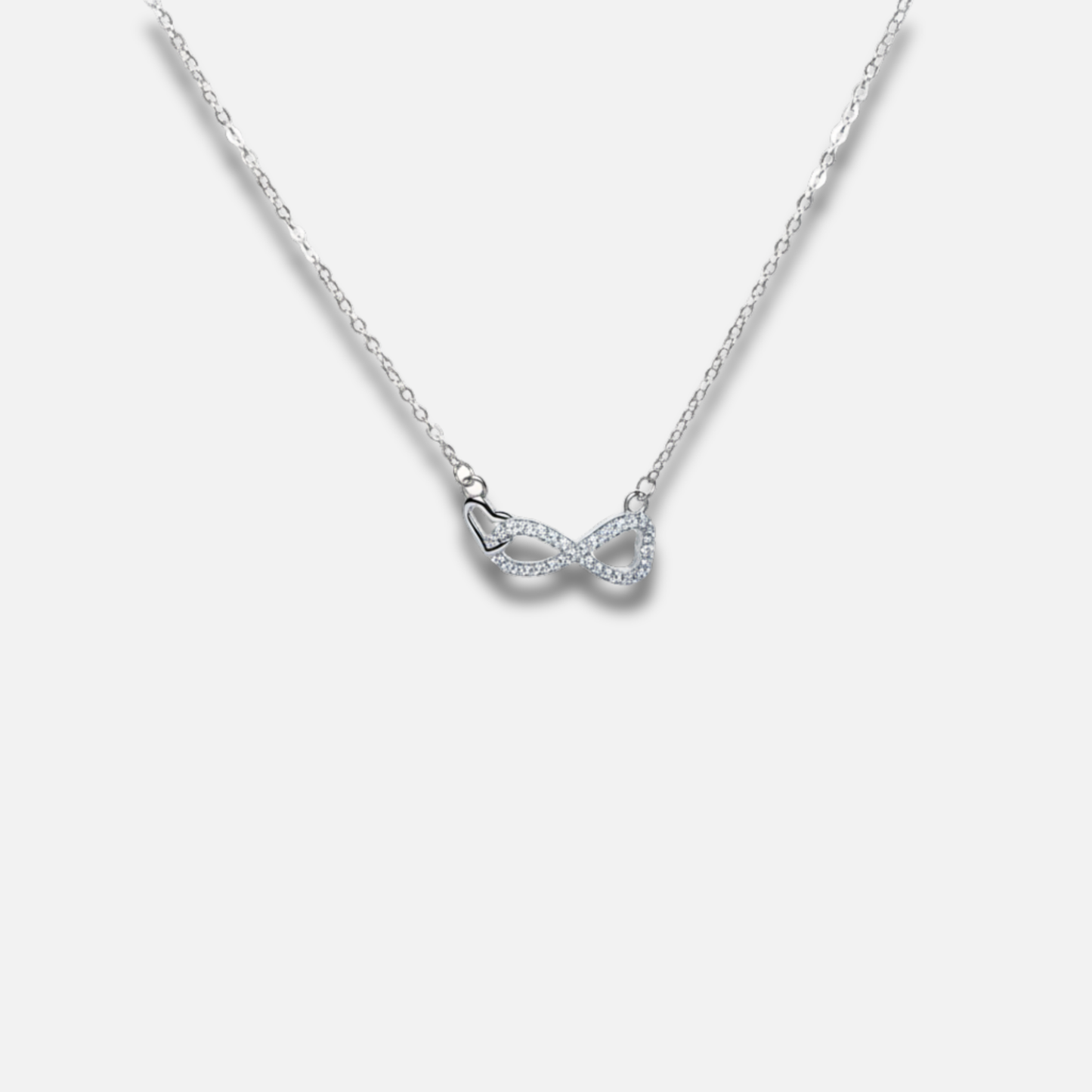 Everlasting Pavé Infinity Symbol Necklace