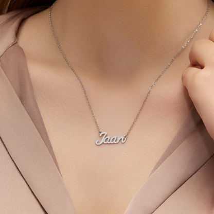 Jaan Script Sentiment Necklace