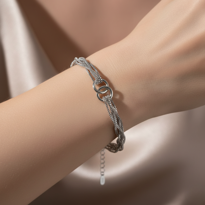 Intertwined Multi-Chain Link Bracelet