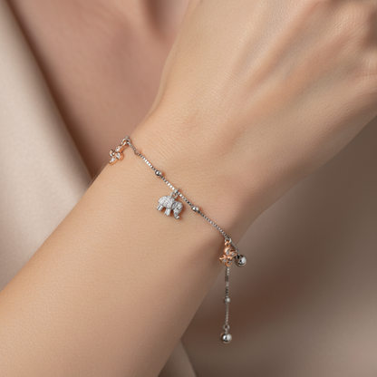 Lucky Charm Mixed-Tone Bracelet