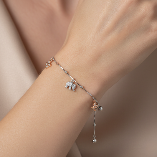 Lucky Charm Mixed-Tone Bracelet