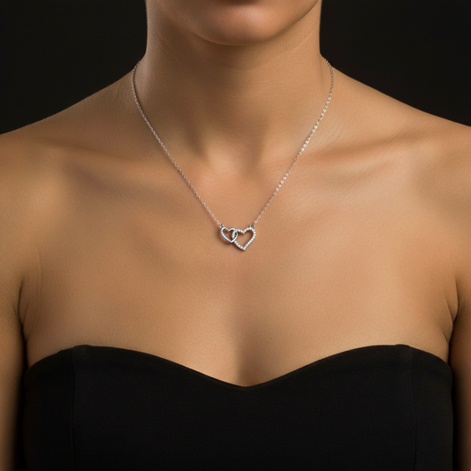 Intertwined Hearts Forever Necklace
