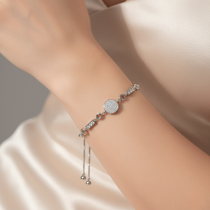 Art Deco Cluster Bolo Bracelet